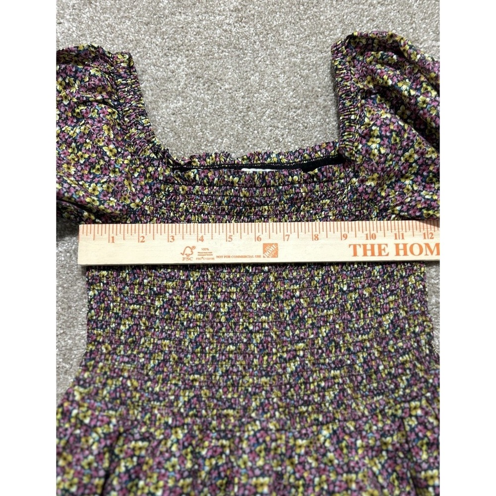 J. Crew Small Organic Cotton Daydream Midi Dress Liberty Fabric Floral Busy Izzy - Picture 5 of 9